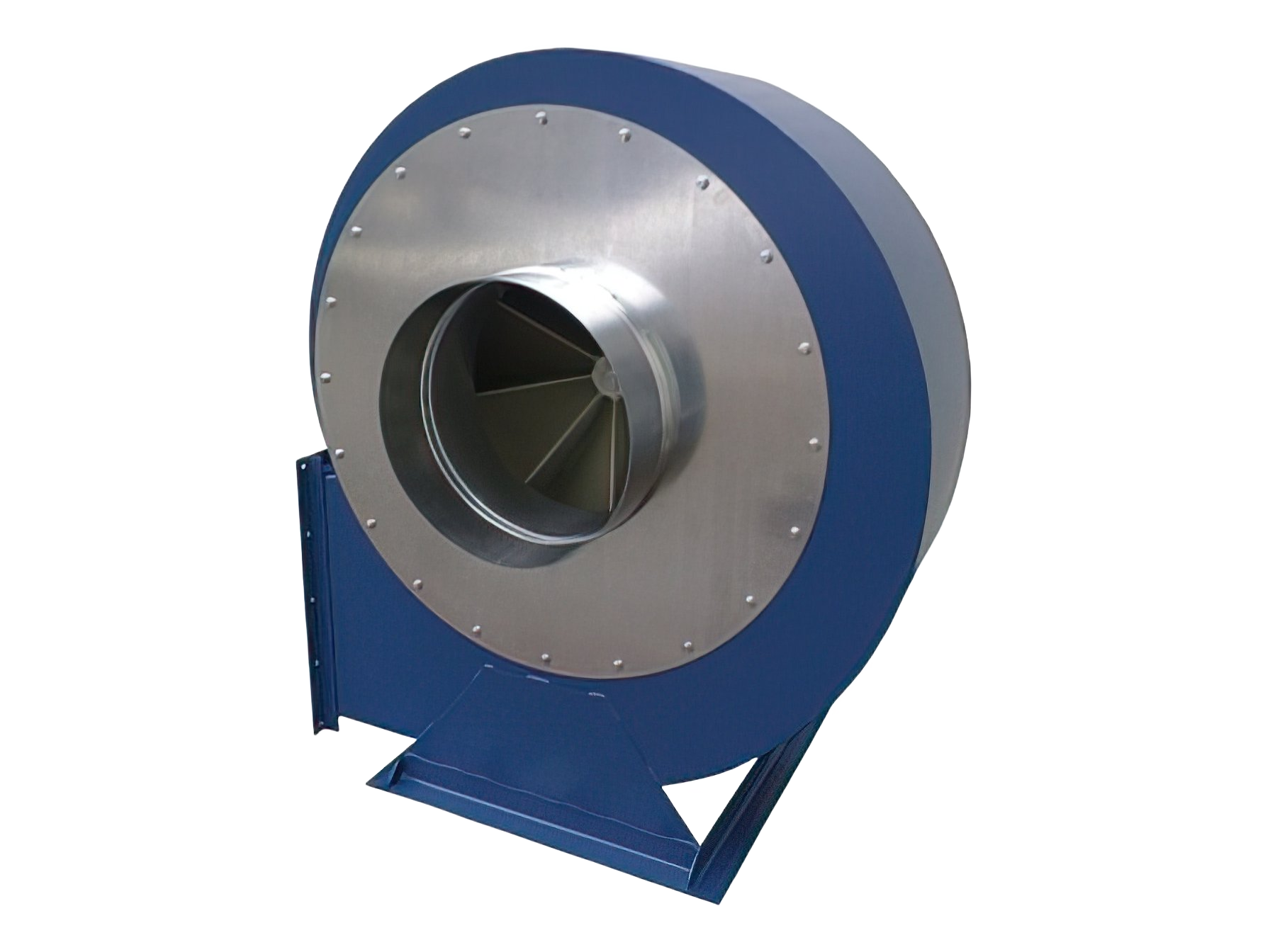 Vasemmalle alas puhaltava sininen purupuhallin